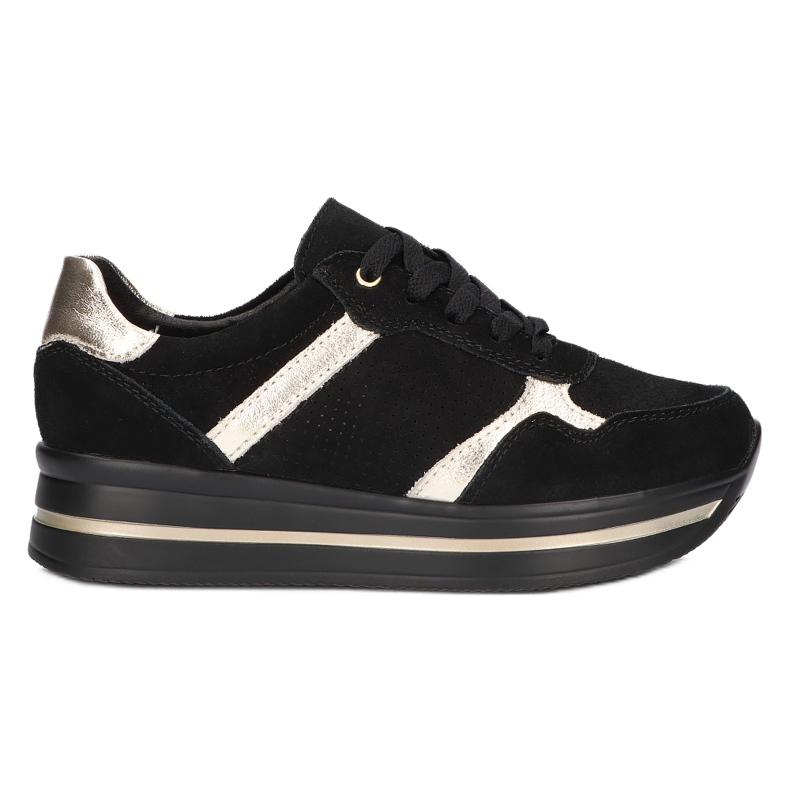 Sneakers in pelle scamosciata Filippo DP2004/21 nere nero