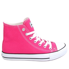 Le sneakers alte alla caviglia di Ingi Fushia rosa