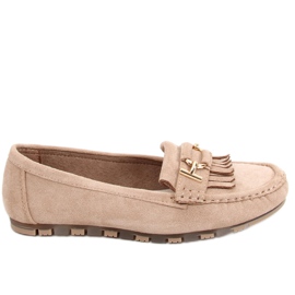 Mocassini da donna Leif Khaki beige