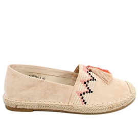 Espadrillas Boho con frange Birna Beige