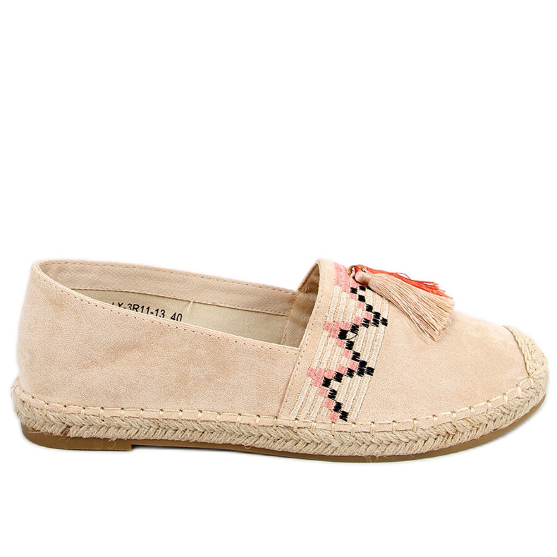 Espadrillas Boho con frange Birna Beige
