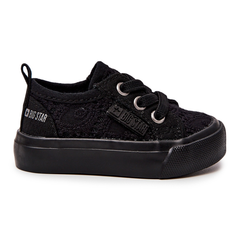 Sneakers nere traforate Big Star JJ374019 nero