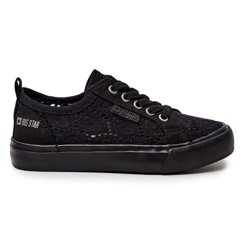 Sneakers nere traforate Big Star JJ374011 nero