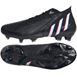 Scarpe da calcio Adidas Predator Edge.1 Fg M H02935 multicolore nero