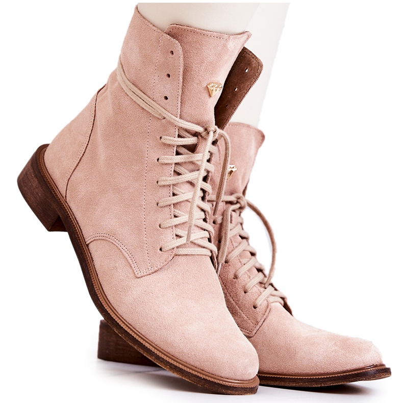 Stivali in camoscio Nicole Pink 2697 rosa