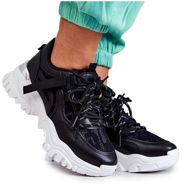 FB2 Sneakers nere Your Style su una suola massiccia nero