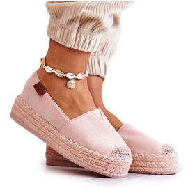 FB2 Espadrillas slip-on in camoscio rosa Lesley