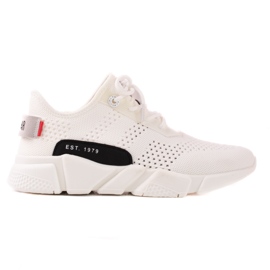 Sneakers da donna traforate Big Star JJ274271 bianco