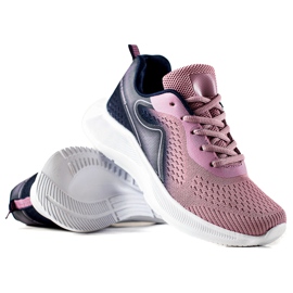 TRENDI Sneaker sportive alla moda viola rosa