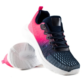 TRENDI Scarpe sportive alla moda blu navy blu rosa