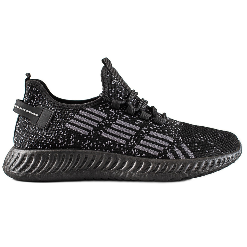 TRENDI Scarpe sportive da uomo leggere nero