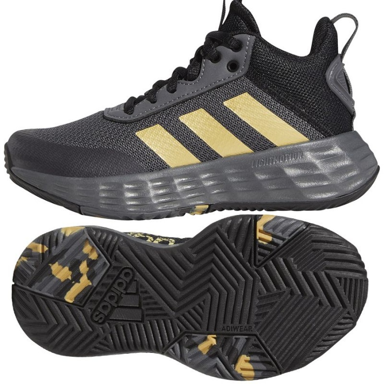 Scarpe da basket Adidas OwnTheGame 2.0 GZ3381 grigio sfumature di grigio
