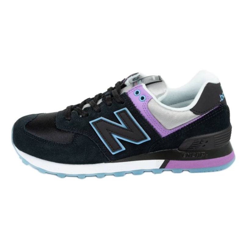 Scarpe New Balance W WL574SAU nero viola blu grigio