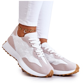 FJ1 Calzature Sportive Classiche, Legate Bianche e Beige Patrice bianca
