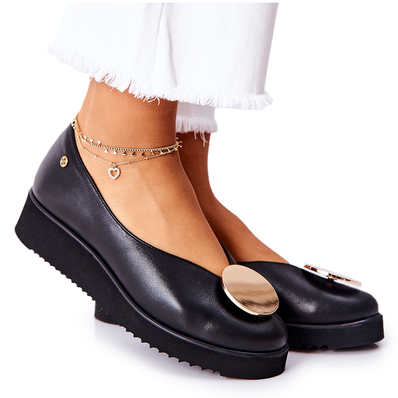 Ballerine Sulla Piattaforma Maciejka Nere 5315B-01 nero