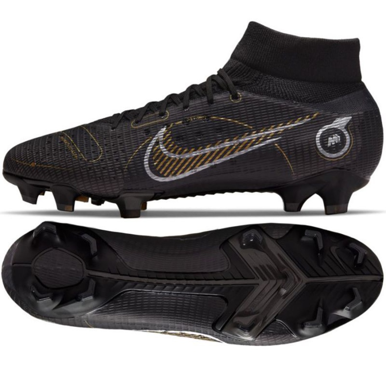 Nike Mercurial Superfly 8 Pro Fg M DJ2848 007 scarpe da calcio nero nero
