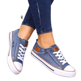 Sneaker in denim American Club W AM653A blu