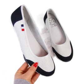 Ballerine traforate in pelle Filippo W PAW198A bianche bianco