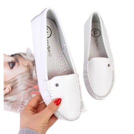 Mocassini in pelle Filippo W PAW201A bianco bianca