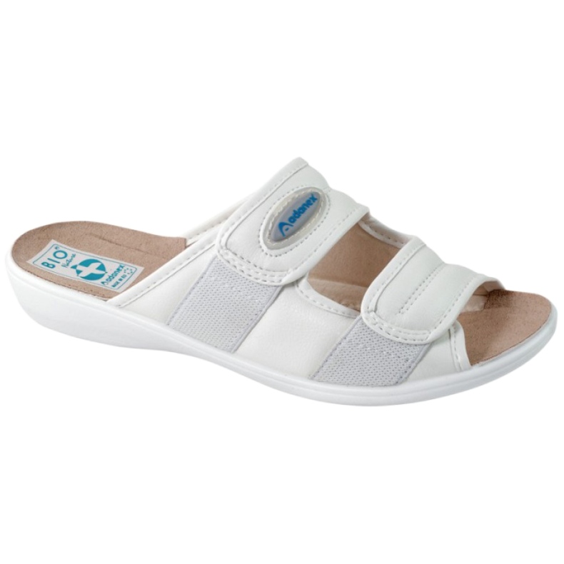 Pantofole Adanex Diana BIO Natura 17659 bianca