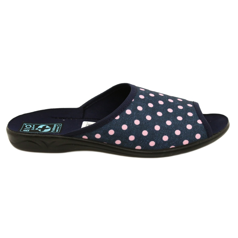 Ciabatte da donna Adanex Sara a pois 24961 blu navy rosa