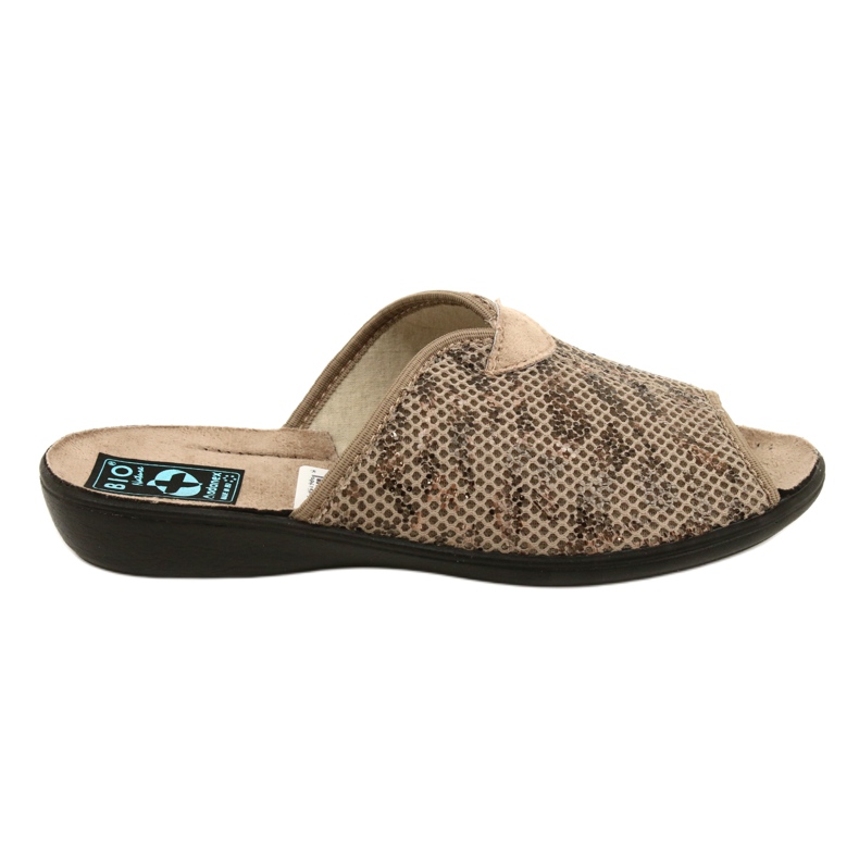Ciabatte da donna Adanex Diana pantofole DIK 27247 beige marrone