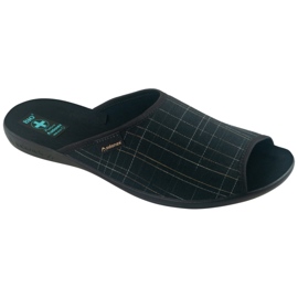Pantofole da uomo Adanex Pantofole 25954 nere nero