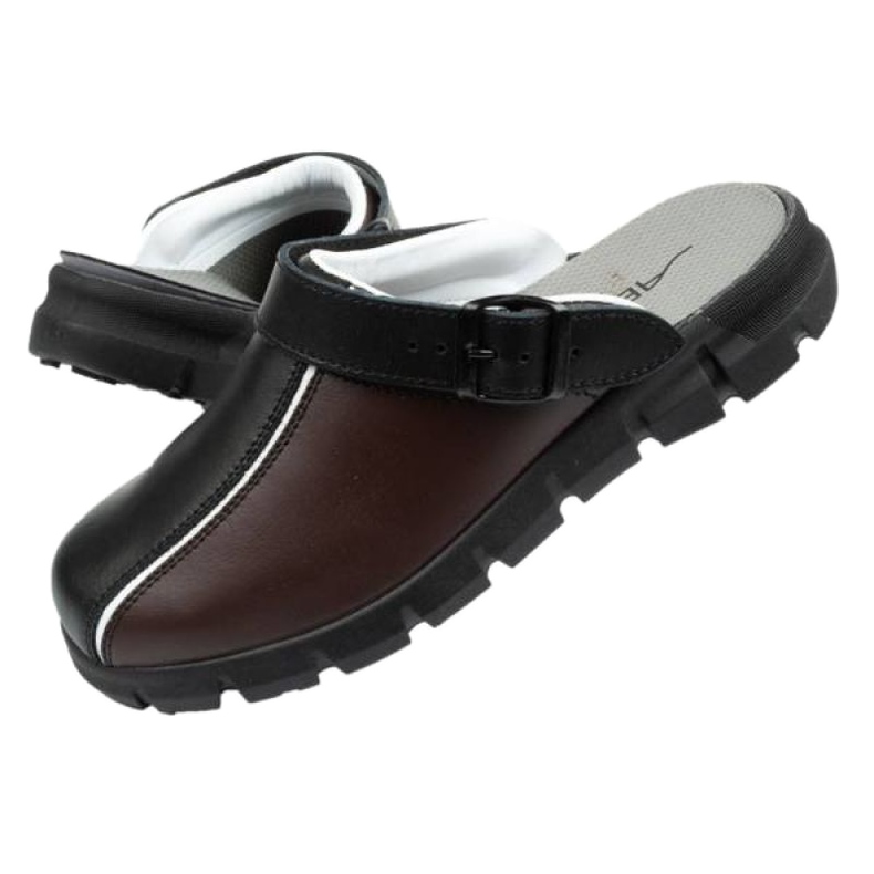 Abeba 57315 zoccoli per scarpe mediche marrone