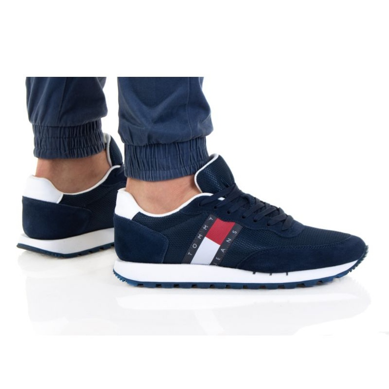 Tommy Hilfiger Mix Runner M EM0EM00 871 scarpe blu navy