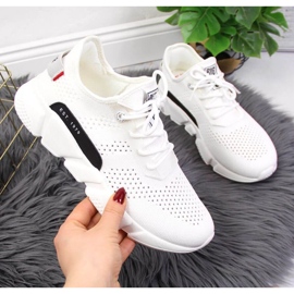 Scarpe sportive in tessuto Big Star W JJ274271 bianche bianco