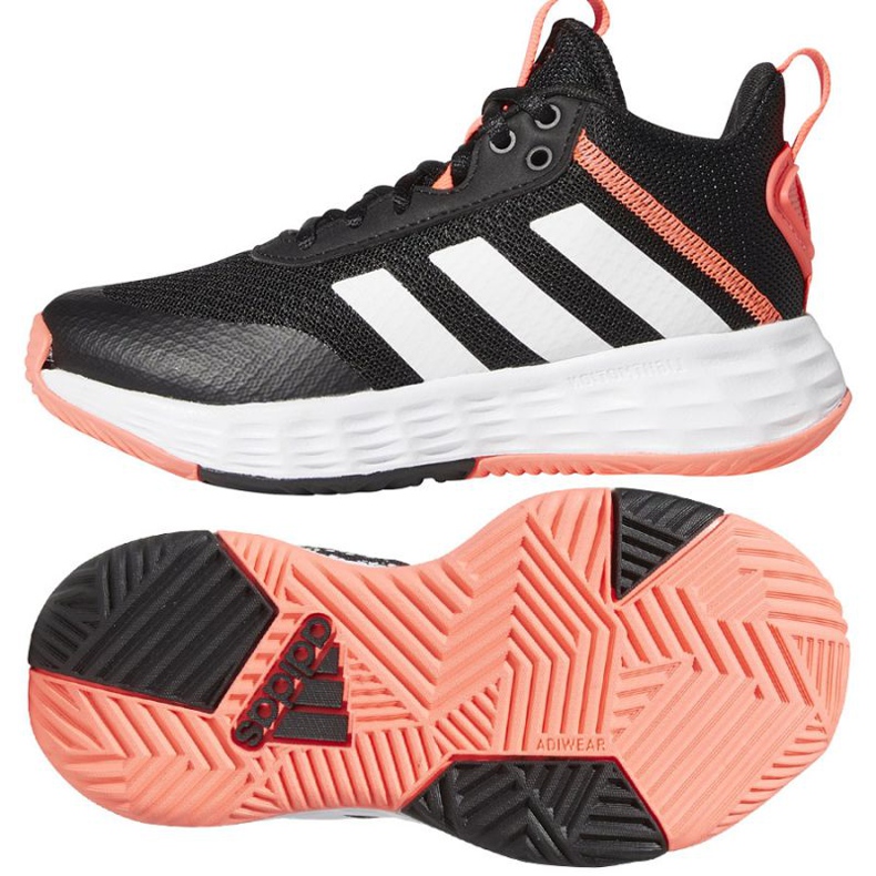 Scarpa da basket Adidas OwnTheGame 2.0 Jr GZ0619 nero nero