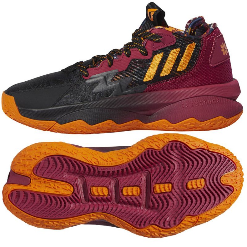Scarpa da basket Adidas Dame 8 Jr GW3862 multicolore nero