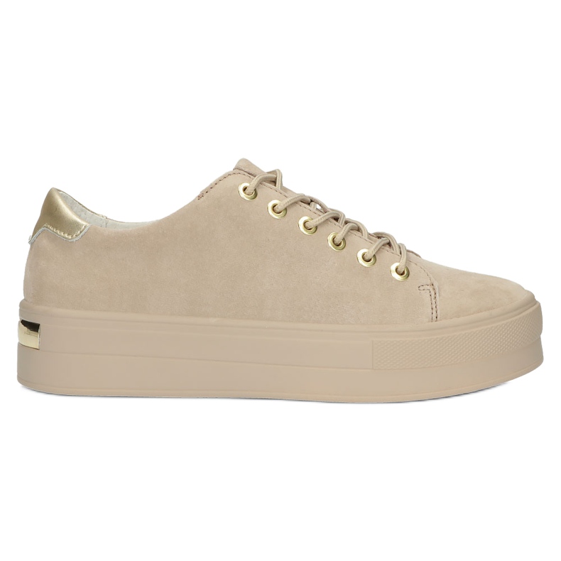 Creepers in pelle beige Filippo DP3533