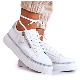 FB2 Scarpe Sportive Sulla Piattaforma Louisa Bianca E Blu bianco