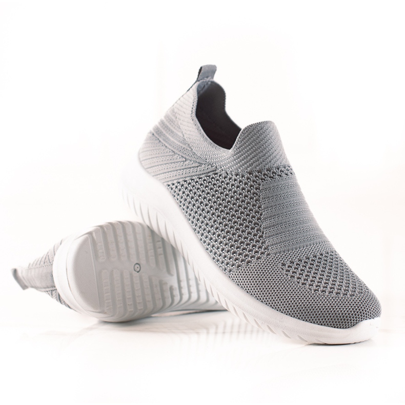 TRENDI Comode scarpe da ginnastica slip-on grigio