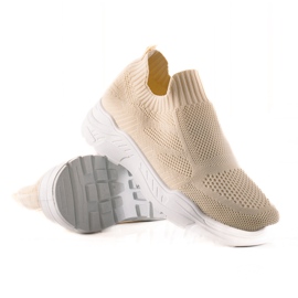 Bestelle Sneakers slip-on in tessuto beige