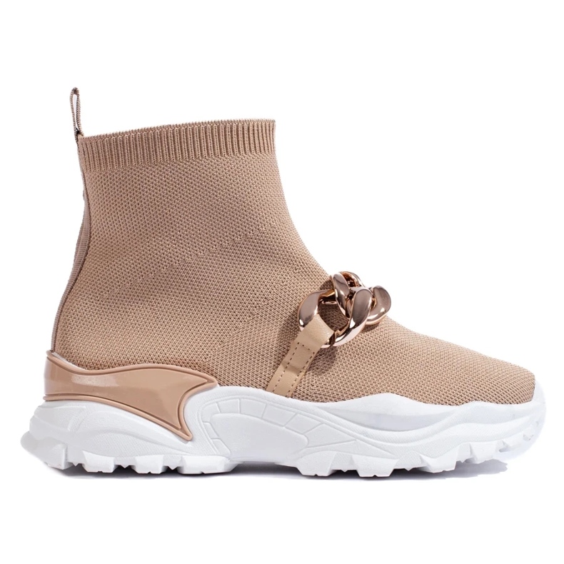 Sneakers Slip-on Con Catena marrone