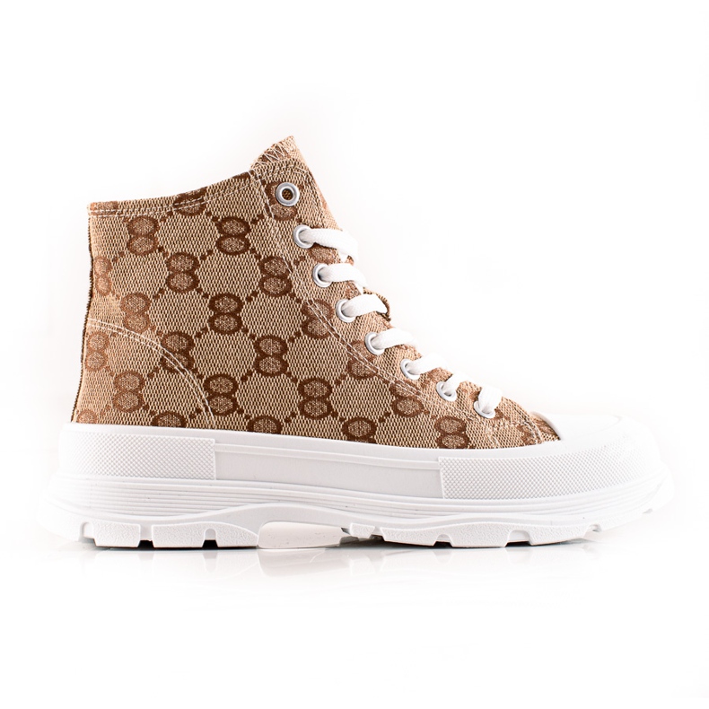 Bona Sneakers alte fantasia marrone