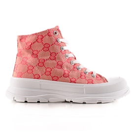 Bona Sneakers alte fantasia rosa
