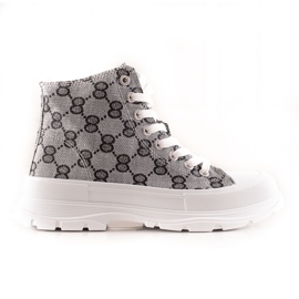 Bona Sneakers alte fantasia grigio