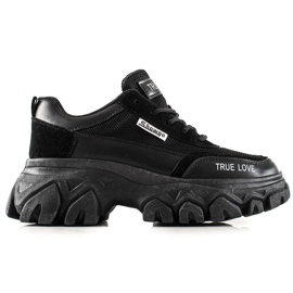 TRENDI Sneakers alla moda True Love nero