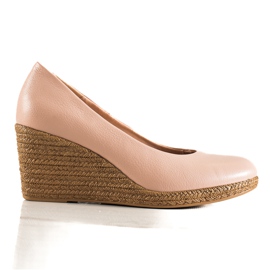 W. Potocki Pompe Classiche Su Wedge Potocki beige