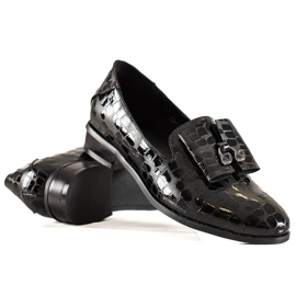 W. Potocki Scarpe con cristalli Potocki nero