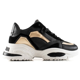 TRENDI Sneakers in ecopelle nero