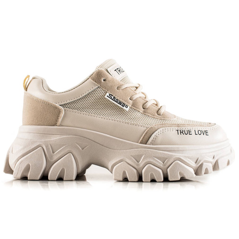 TRENDI Sneakers alla moda True Love beige