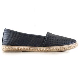 TRENDI Comodo Espdryle Con Ecopelle blu navy