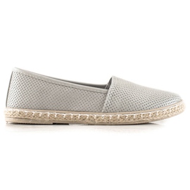 TRENDI Comode espadrillas in ecopelle grigio