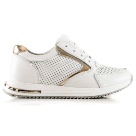 Goodin Sneakers casual in pelle bianco