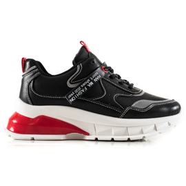TRENDI Scarpe da ginnastica nere alla moda nero