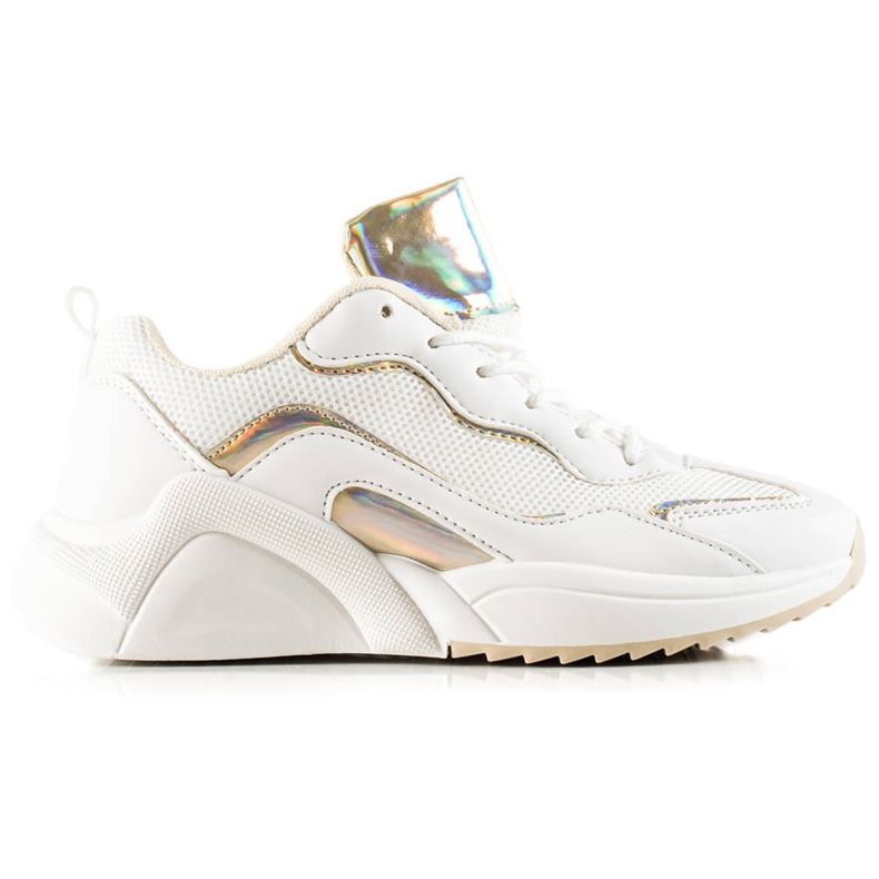 TRENDI Sneakers Con Effetto Holo bianca
